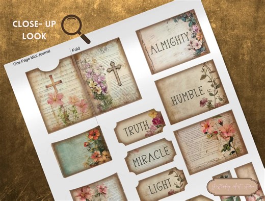Prayer Journal Kit Devotional Journal Faith Scripture Christian Junk Journal Faith Prayer Folio Scripture Ephemera Gifts for Her Prayer Card - Etsy