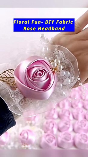4K views · 48 reactions | Floral Fun- DIY Fabric Rose Headband #fabricrose #handbad #hairtie #hairband #fabricart #diycrafting #crafts #handmadecrafts #snowwhite #NationalLazyDay #HandmadeWithLove #easycraft #fabricflower #diygiftsandcrafts #NationalCreativityDay #selfimprovementdaily | All Girls' Things | Facebook