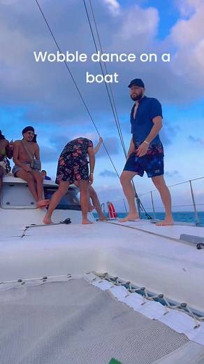 Hype girls were from Europe… I wonder if we can find them 🧐…. #linedancing #linedance #wobble #dancingdad #dancechallenge #catocade #VacationMode | Macky Cato Cade James