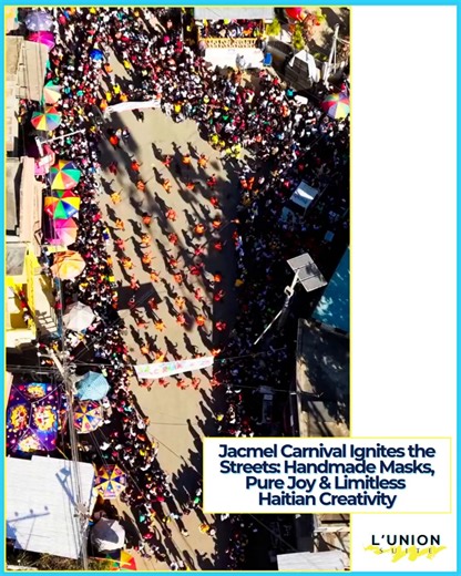 Jacmel Carnival is in full blaze! 🔥⁠ This annual explosion of art and spirit transforms the streets into a living gallery of Haitian genius. Every handmade mask, crafted with papier-mâché, vibrant colors, and deep meaning; tells a story of culture, history, struggle, and triumph.⁠ ⁠ From elaborate costumes to rhythmic rara bands, Jacmel reminds the world: Haitian creativity knows no bounds. Imagination becomes living art, and joy becomes resistance. ⁠ ⁠ Pure Haitian magic in motion. ⁠ 🎥 @hidde