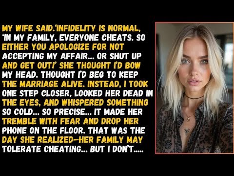 My Wife Said; Cheating Is Normal In Our Family, So Either You Apologize For Not Accepting My Aff