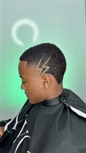 Barber Design Tutorial 🔥 The Famous Lightning ⚡️ Strike 💈 Step by Step with ASMR Sounds!! 🎶