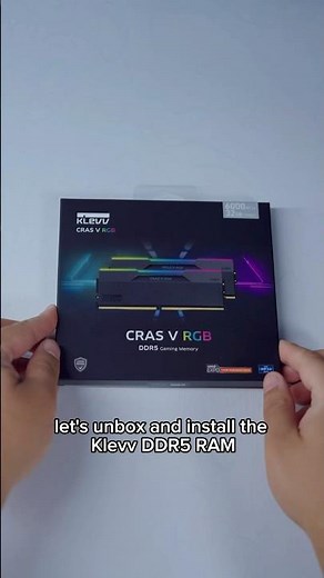Klevv Cras V RGB DDR5 Ram installation #ddr5 #ram #ram #pcbuild #howto