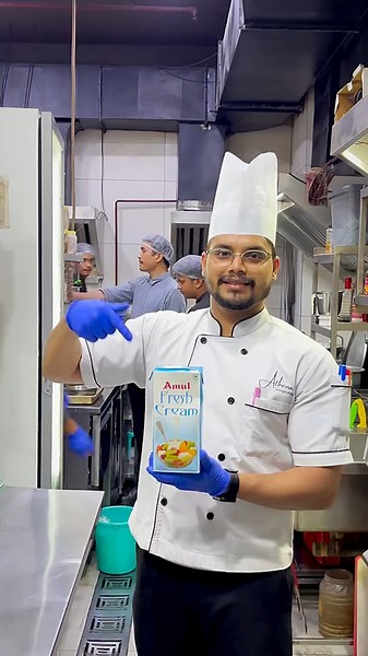 amul fresh cream recipe | how to make fresh cream | #freshcream #cream #chef #fyp #cheflife
