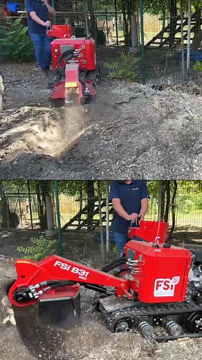 Quand une B31 rencontre une souche d’acacia, il n’y a qu’un seul gagnant… et ce n’est pas l’arbre ! 😎 ➡️ Sa puissance et sa maniabilité permettent de supprimer les souches rapidement, tout en respectant le terrain et en optimisant le chantier. Parfait pour des interventions rapides, propres et sécurisées. 💪 | FSI - Matériel d'élagage professionnel