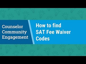 How to Access SAT Fee Waiver Codes in the K–12 School Reporting Portal (2025 Guide for Counselors)
