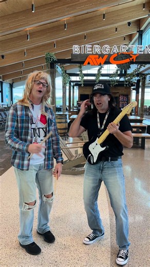 53K views · 513 reactions | PART 2 OF SNL AT ATW: Wayne’s World ft. Hans & Franz  - #flyatw #halloween #halloween2025 #happyhalloween #snl #saturdaynightlive #waynesworld #waynesworldcostume #hansandfranz #halloweencostume #appleton #wisconsin | Appleton International Airport | Facebook