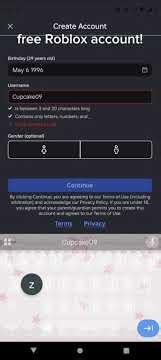 free Roblox account! (please don't change the password)