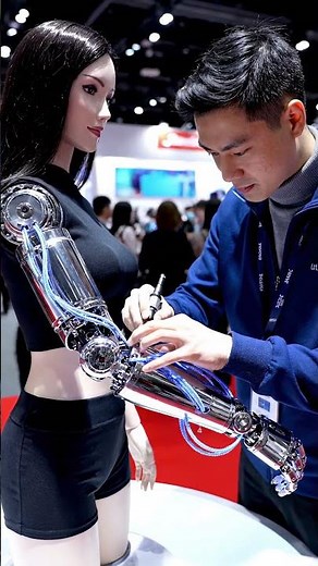 Exploring the Future:My Eye-Opening Experience with a Girlfriend Robot! #innovation #expo2025 #robot