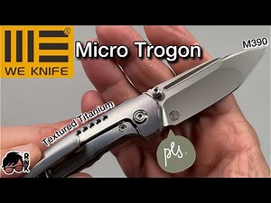 Unboxing/1st impressions of a Brian Brown Designed We Knives M390 Micro Trogon silver surfer knife!