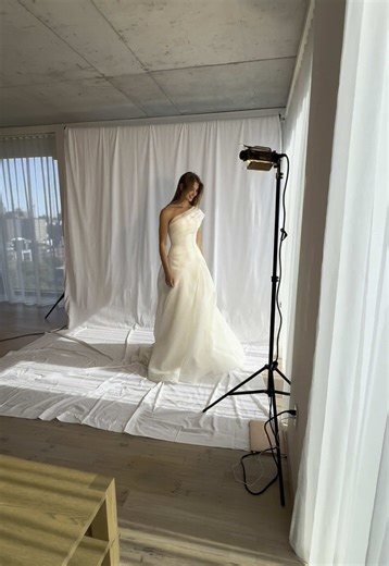 Exclusive CREAM Gown by Georgia Young Couture