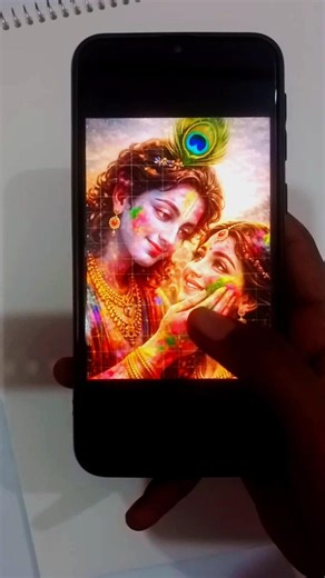 Radha Krishna Holi special drawing 😍 #radhakrishna #krishna #holispecial #drawing #art #shorts