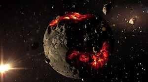 Asteroid Collision and Destruction in Space | Premium Stock Video Footage