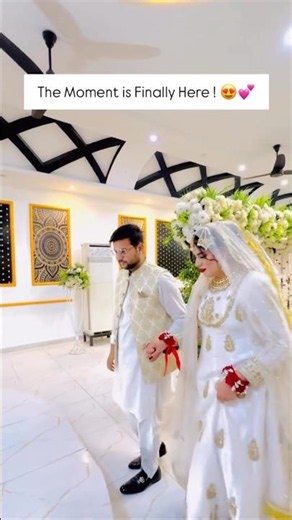 Beautiful Nikkah First Look Highlights 🤍 Unforgettable Wedding Moments #WeddingShorts