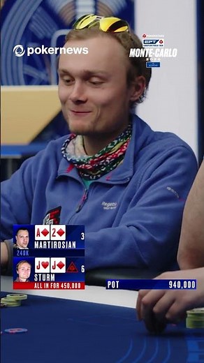 Leon Sturm wakes up with pocket JACKS in the PokerStars €250,000 EPT Super High Roller #PokerNews