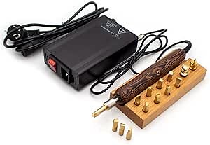 Electric Leather Heat Edge Creaser Machine, Leather Sealing Stamping Heater Folder Creasing Scoring Hot Process Grooving Iron