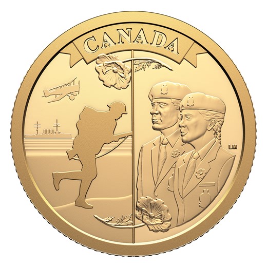 100th Anniversary of The  Royal Canadian Legion – Pure Gold Coin (2026)  | The Royal Canadian Mint