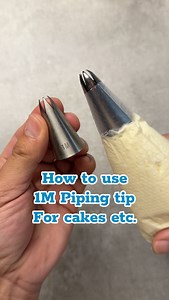 1m piping nozzle tutorial #piping #pipingtips #pipingbuttercream | YourMayores Food