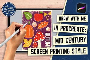 Draw With Me in Procreate: Mid Century Screen Printing Style | Jutta Schneider | Skillshare