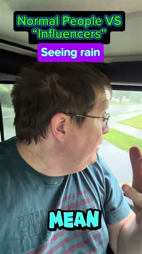 Normal People vs Influencers- Rain #funny #pov #memes