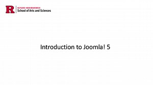 Introduction to Joomla! 5