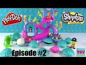 Play Doh Shopkins Under The Sea Splashlings Surprise Toys Opening #2 | PSToyReviews