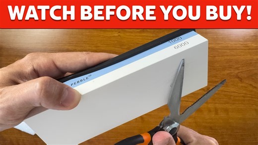 Watch Sharp Pebble Knife Sharpening Stone - absolute sharpening on Amazon Live