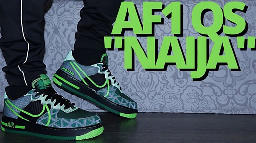No Creasing! Nike Air Force 1 React QS Naija On-Foot Review