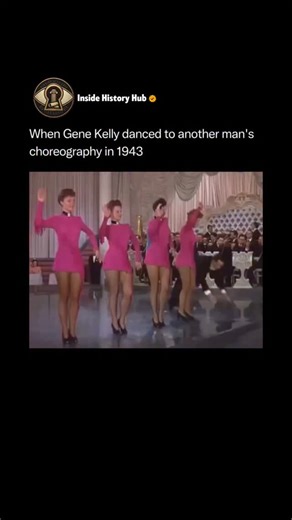 Inside History Hub on Instagram: "In 1943, Gene Kelly was still finding his creative footing in Hollywood. During his early years at MGM, most of his dance performances were choreographed by studio dance director Robert Alton, including his appearances in films such as DuBarry Was a Lady. Kelly’s talent was obvious, but the studio system tightly controlled choreography, leaving little room for personal expression from performers. Follow @insidehistoryHub for more 😇 That changed with the famous