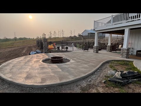 Concrete Firepit Patio