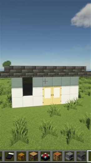 🔥 Iron House in Minecraft! 🏠🪨#minecraft #shorts