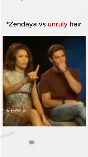 Zendaya vs unruly hair #Zendaya #TomHolland