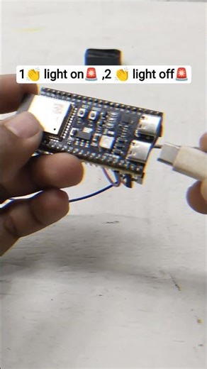 1 Clap = Light ON 💡 2 Clap = Light OFF | Clap Switch Project #shorts