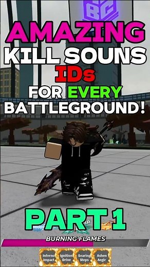 Kill sound IDs part 1 #heroesbattleground #roblox #robloxthestrongestbattlegrounds #tsb #shorts #hbg