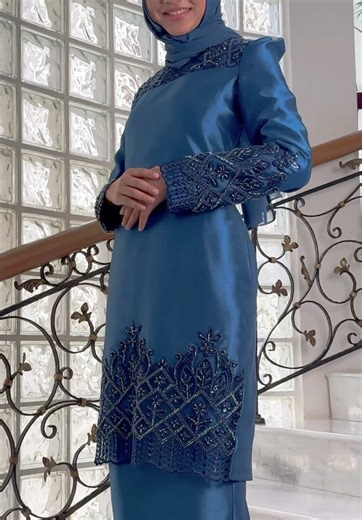 Collection teal blue #bajurayaamnibridetobe #fyppppppppppppppppppppppp #kurungcantik #bajurayamurah #raya2026