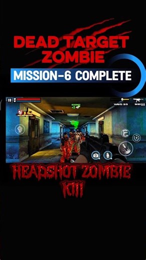Headshot Zombie💀kills Gameplay | Mission-6 Complete | #headshot #zombie