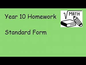 1) Homework - Standard Form