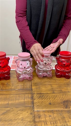 RUN & get yourself these glass bears! They are so nice❤️! I’ll leave LINK to the 11 pages, neutral color tags, plus traditional fun colors as well, they’re an “instant download “!😃 #dollartree #msNancysEtsyshop #diy #decoratewithme #decorating #diyprojects #diycrafts | Creating with Ms Nancy