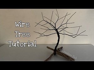 How to make a wire tree - Jewellery hanger or display 🌳