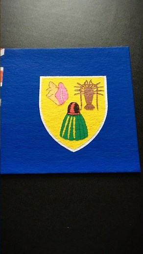 TURKS and CAICOS ISLANDS 🇹🇨 Flag Drawing #caribbean #flagsdrawing #posca