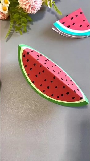 Paper watermelon making