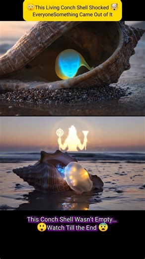Unbelievable: Living Vishnu's Conch Shell Something Came Out of It #viral #shorts