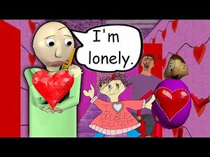 BALDI IS LONELY ON VALENTINE'S DAY!! | Baldi's Basics MOD: Baldi is Lonely
