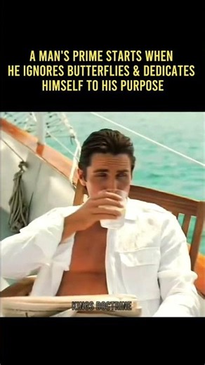 A Man's Prime starts when he ignores Butterflies & Dedicates himself to his purpose⚡🗿 #motivation