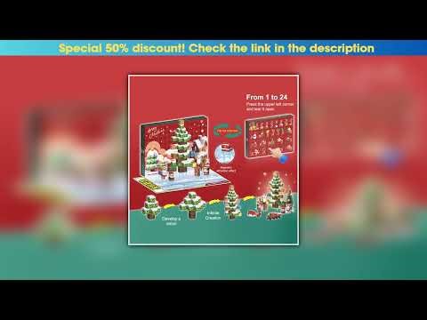 Review 1 Pc 2025 Christmas Advent Calendar DIY Reusable Magnetic Building Blocks Set, 24 Days Holid