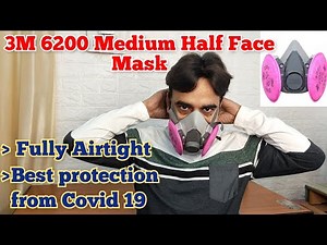 3M 6200 Medium Half Face with 2091 P100 Filter - 100% Protection from Covid 19 Unboxing and Review.