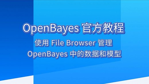 【OpenBayes 官方教程】使用 File Browser 管理 OpenBayes 中的数据和模型