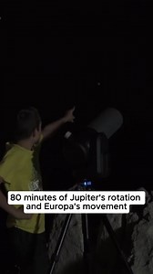 80 minutes of Jupiter's rotation and Europa's movement. Captured by Scott K using Odyssey Pro. Got a nice capture? Share it with us to get featured. 🔭 Odyssey Pro ✨ Scott K. #Telescope #Jupiter #unistellar | Unistellar