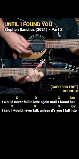 Until I Found You - Stephen Sanchez (2021) Easy Guitar Chords Tutorial with Lyrics Part 3 SHORTS