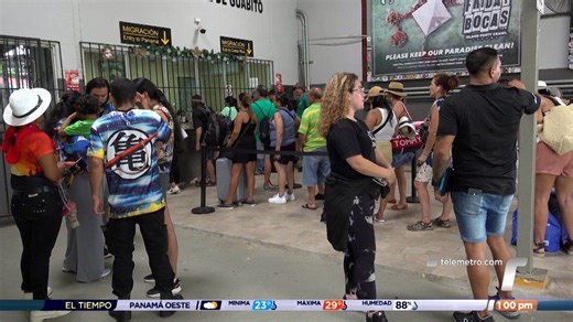 Gran cantidad de turistas ingresan a Panamá para visitar Isla Colón